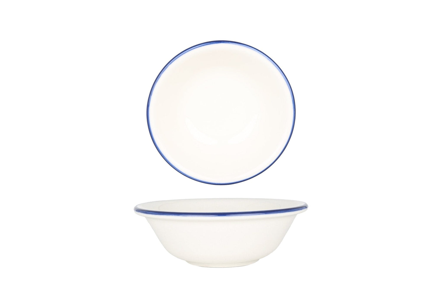 Bonna Kommetje - Linea Blue - Porselein - 16 cm (400cc) - set van 6