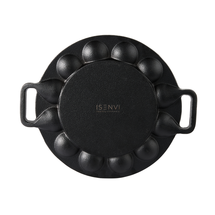 Byron gietijzeren poffertjespan - complete set