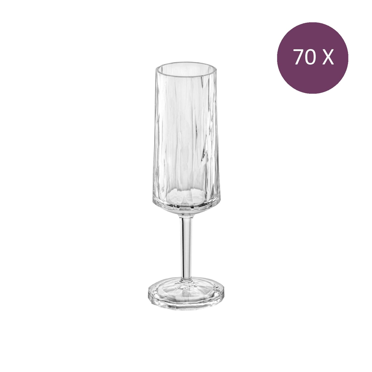 Koziol - Superglas Club No. 14 Champagneflute 100 ml Set van 70 Stuks