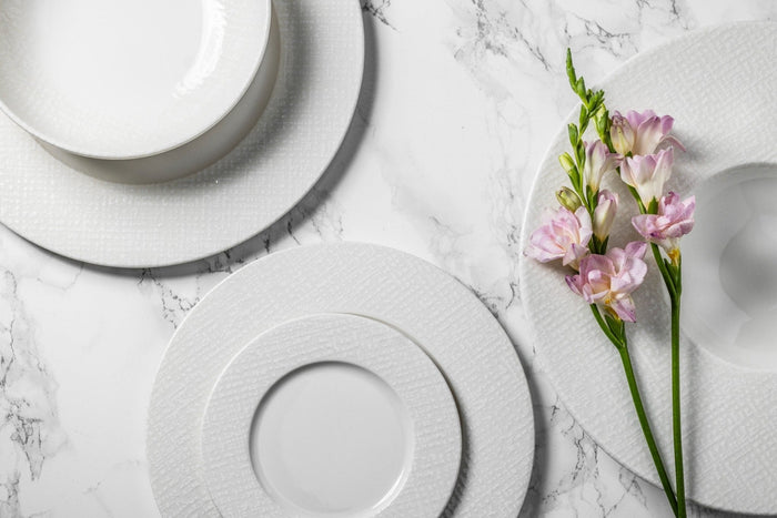 Bonna Gebaksbord - Patch Neat - Porselein - 24 cm - set van 6