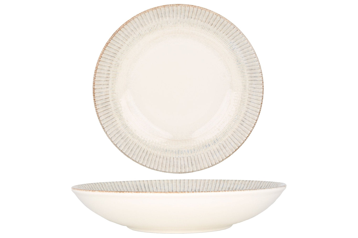 Bonna Diep bord - Galata - Porselein - 25 cm (1300cc) - set van 6