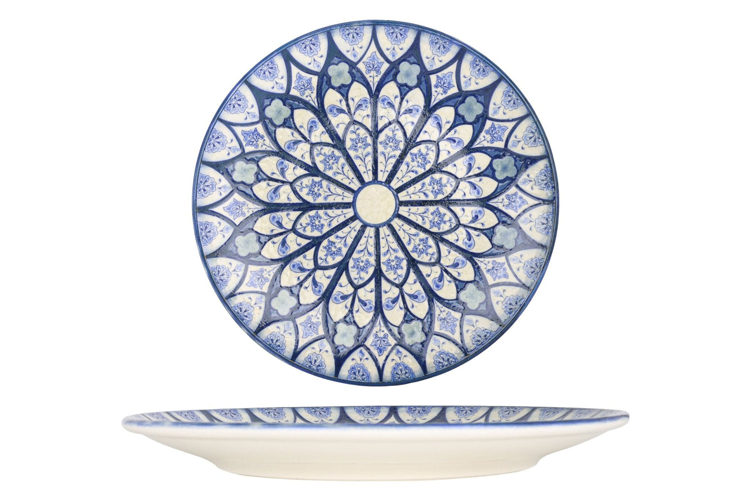 Bonna Dinerbord - Esnaf - Porselein - 27 cm - set van 6