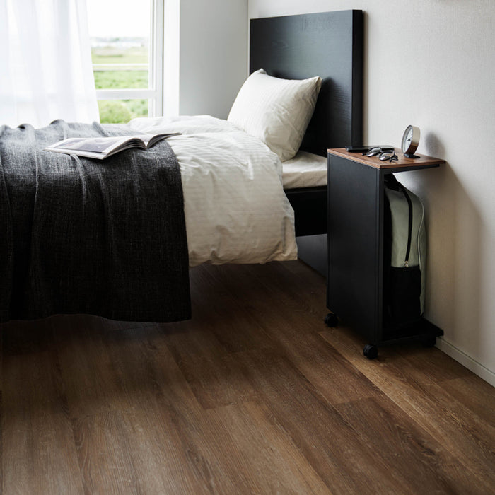 Yamazaki Tower Bijzettafel op wielen semi gesloten - Zwart