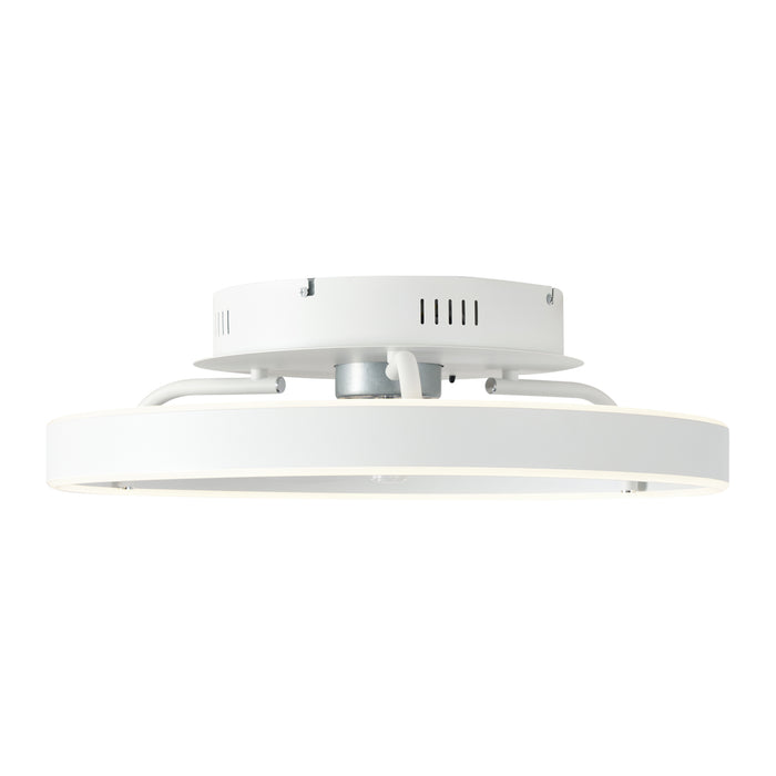 QAZQA Plafondventilator wit 50cm incl. LED dimbaar met