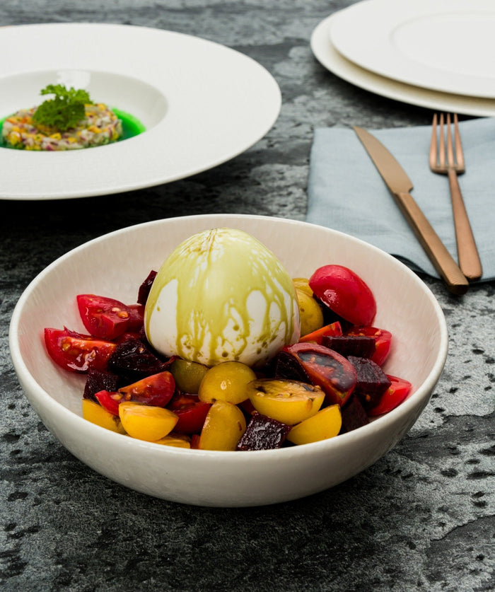 Bonna Kommetje - Patch Neat - Porselein - 18 cm (990cc) - set van 6