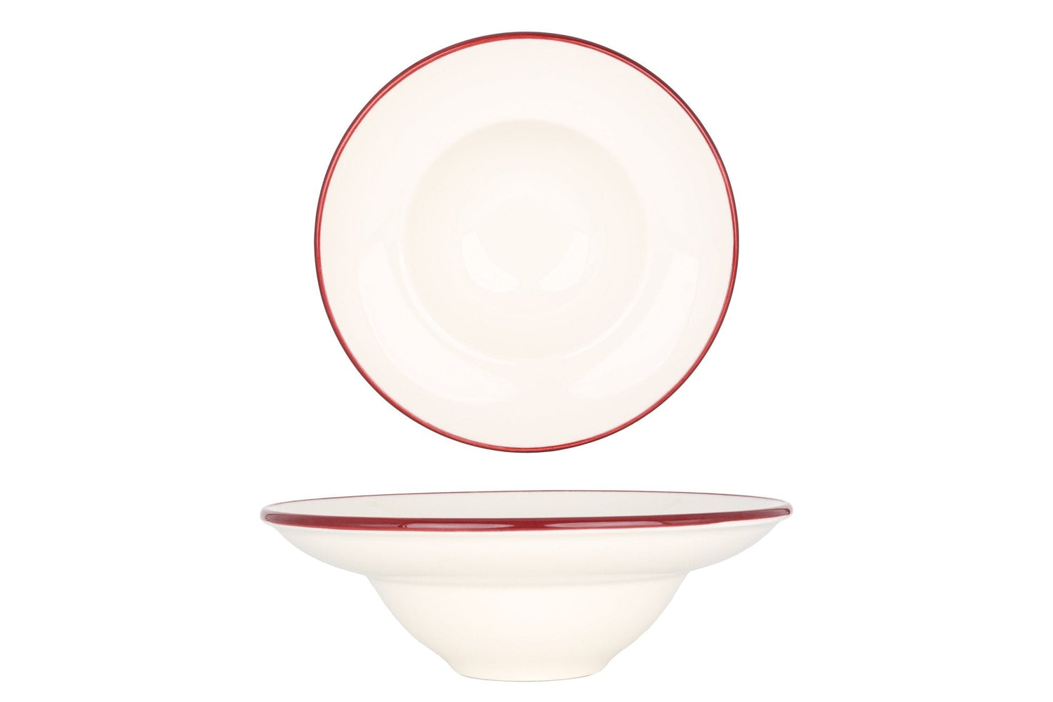 Bonna Kommetje - Linea Burgundy - Porselein - 23 cm - set van 2