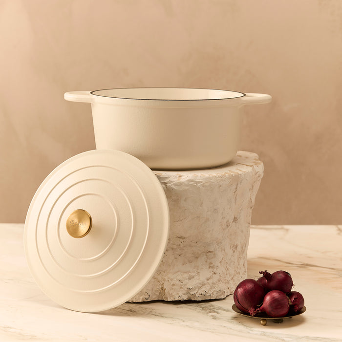 Byron gietijzeren braadpan 28 CM - Met deksel