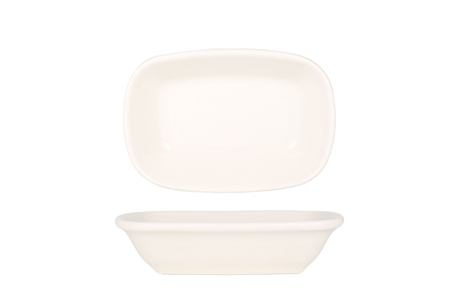 Bonna Serveerschaal - Gourmet - Porselein - 17x11.5 cm - set van 2