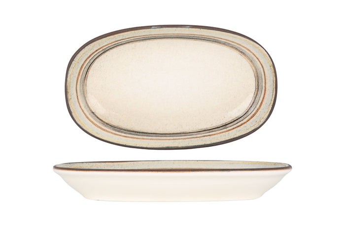 Bonna Serveerschaal - Cortado - Porselein - 29x17 cm - set van 2