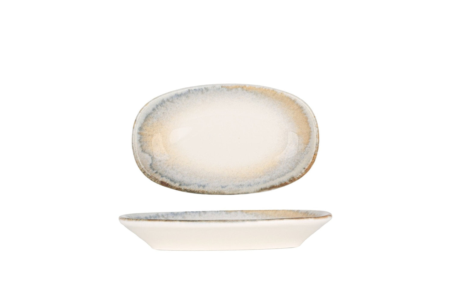 Bonna Serveerschaal - Knidos - Porselein - 19x11 cm - set van 4