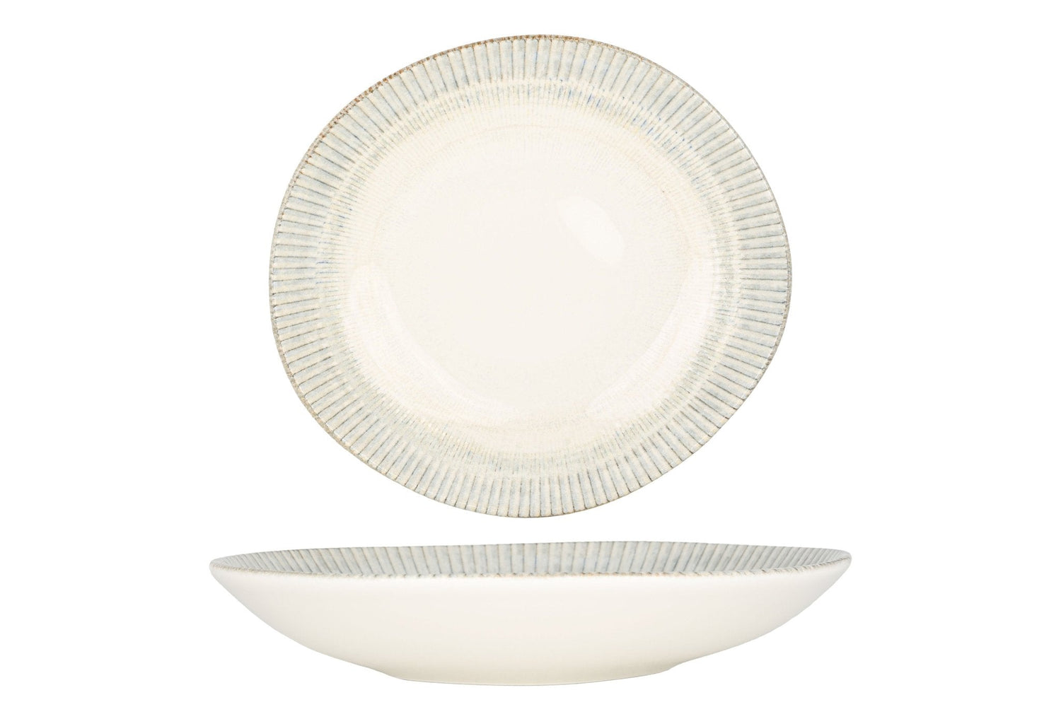 Bonna Diep bord - Galata - Porselein - 26 cm (1000cc) - set van 6