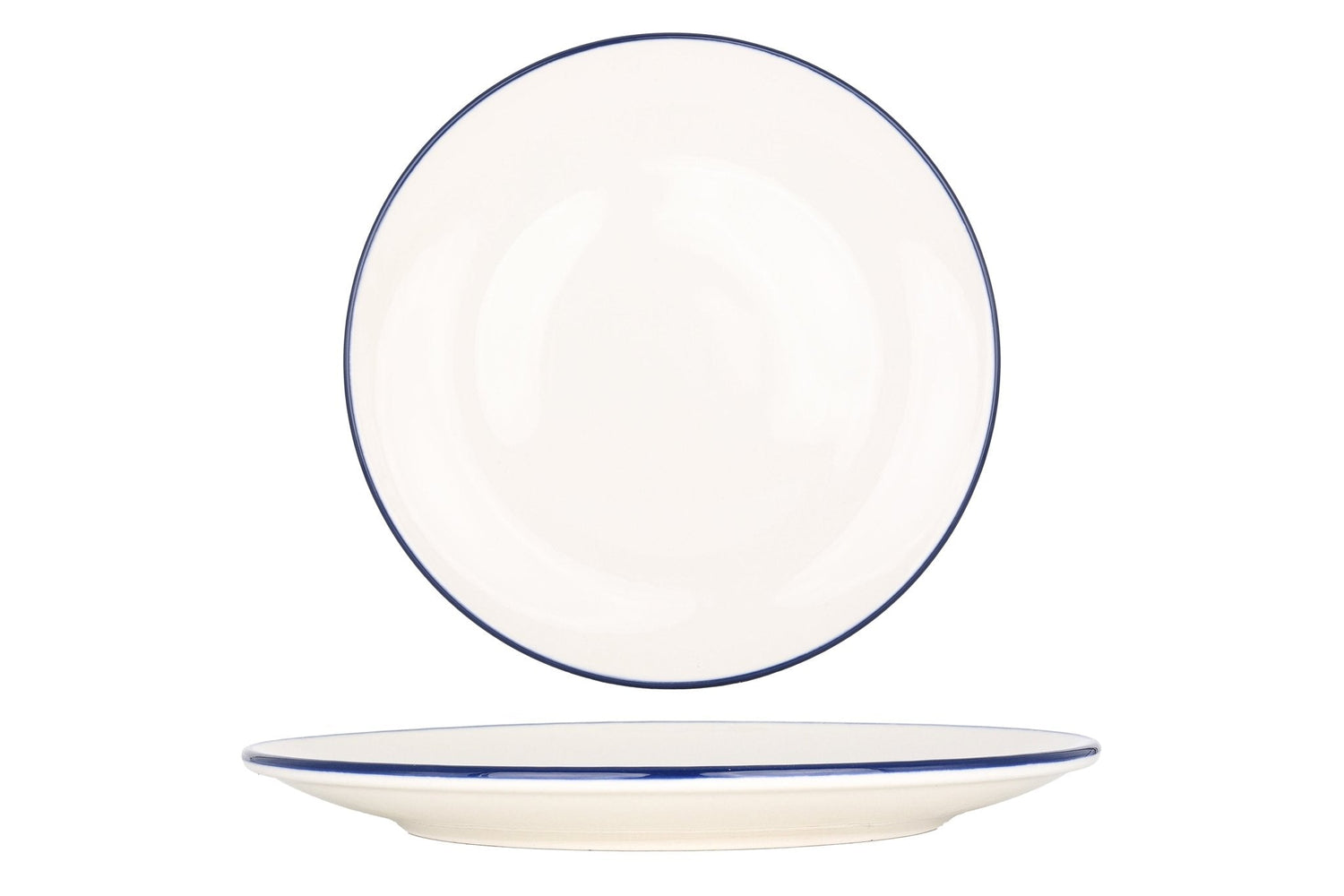 Bonna Dinerbord - Linea Blue - Porselein - 30 cm - set van 6