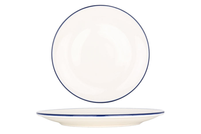 Bonna Dinerbord - Linea Blue - Porselein - 30 cm - set van 6