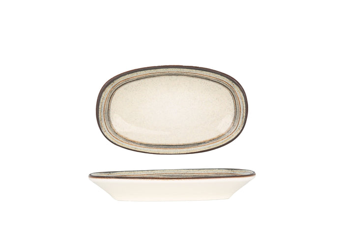 Bonna Serveerschaal - Cortado - Porselein - 15x8.5 cm - set van 4