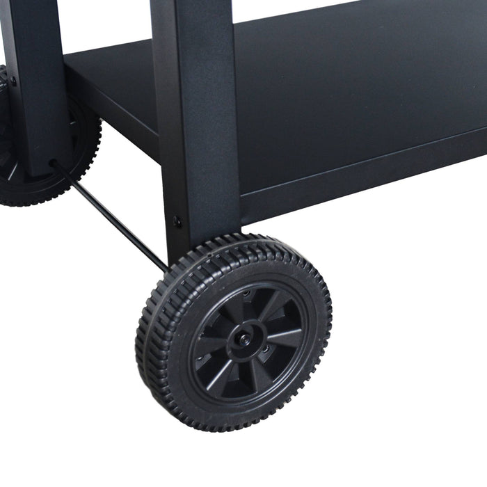 sweeek - Houtskoolbarbecue met zijtafels inklapbaar