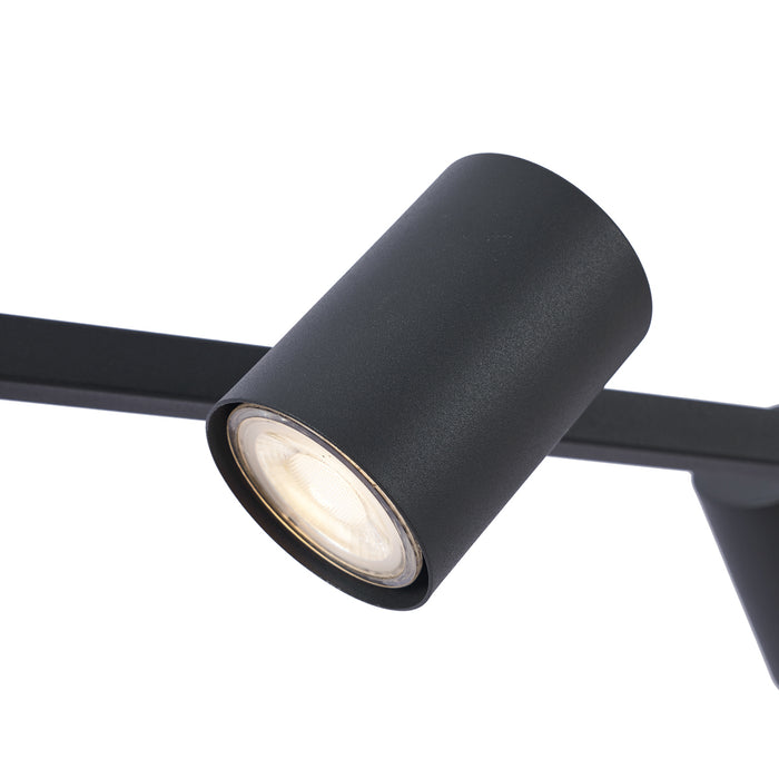 QAZQA Moderne hanglamp zwart 6-lichts - Jeana Straight