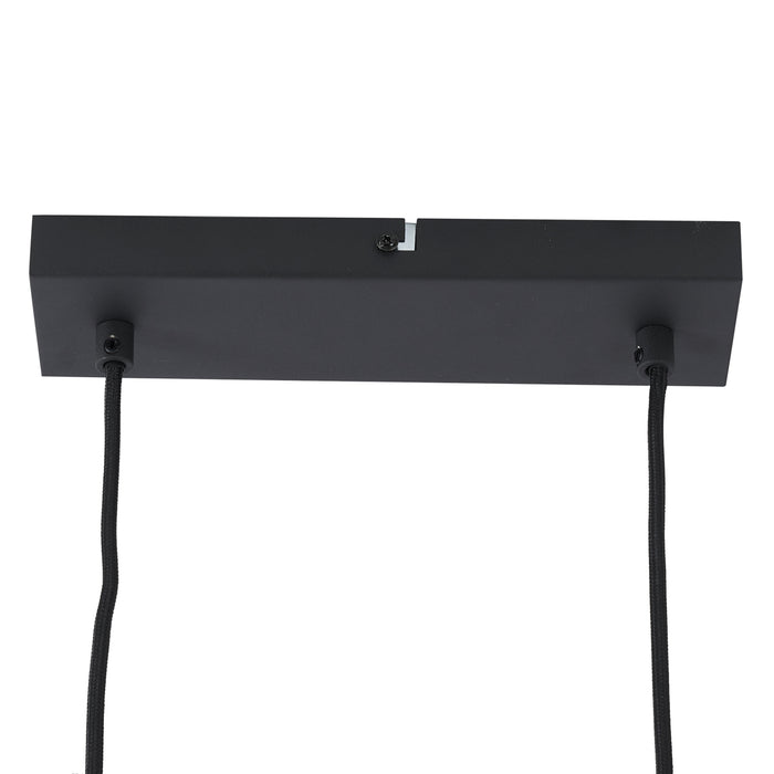 QAZQA Moderne hanglamp zwart 6-lichts - Jeana Straight