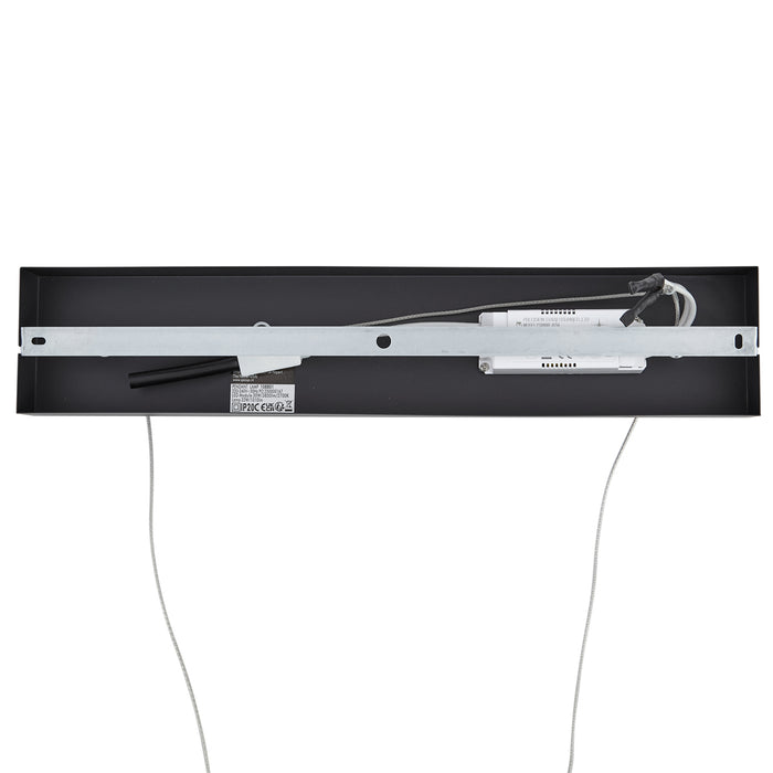 QAZQA Design hanglamp zwart langwerpig 3-staps dimbaar - Krisscross