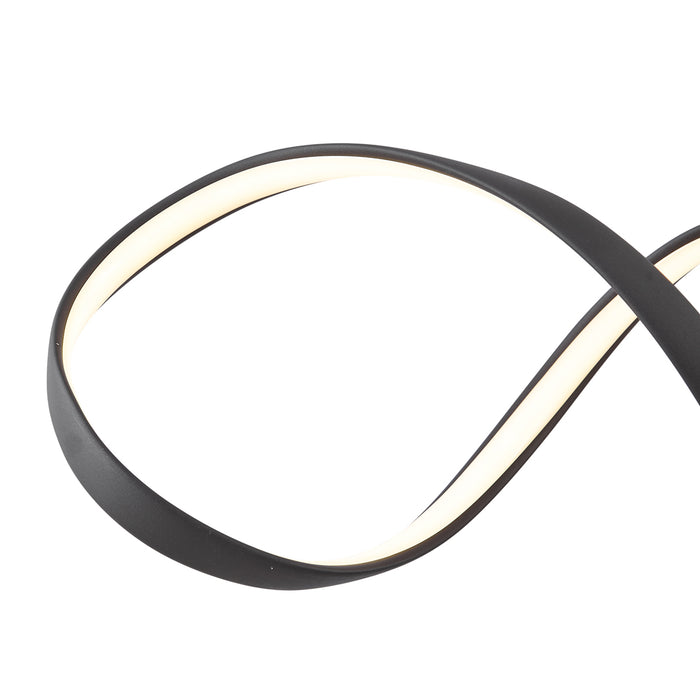 QAZQA Design hanglamp zwart 100cm incl. LED 3-staps dimbaar - Wokkel