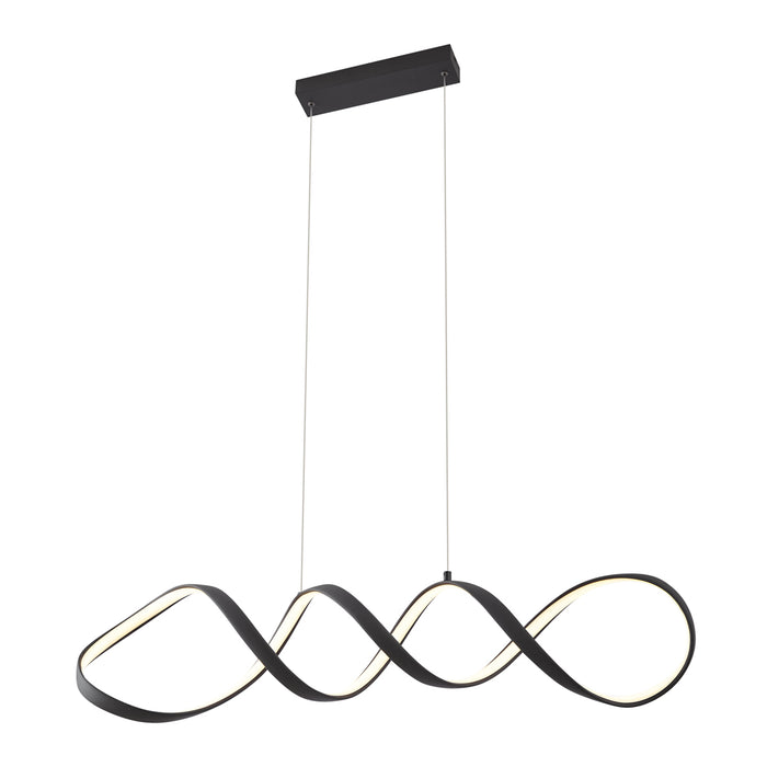 QAZQA Design hanglamp zwart 100cm incl. LED 3-staps dimbaar - Wokkel