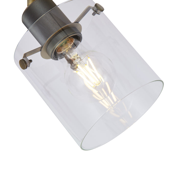 QAZQA Design wandspot brons met helder glas - Domo