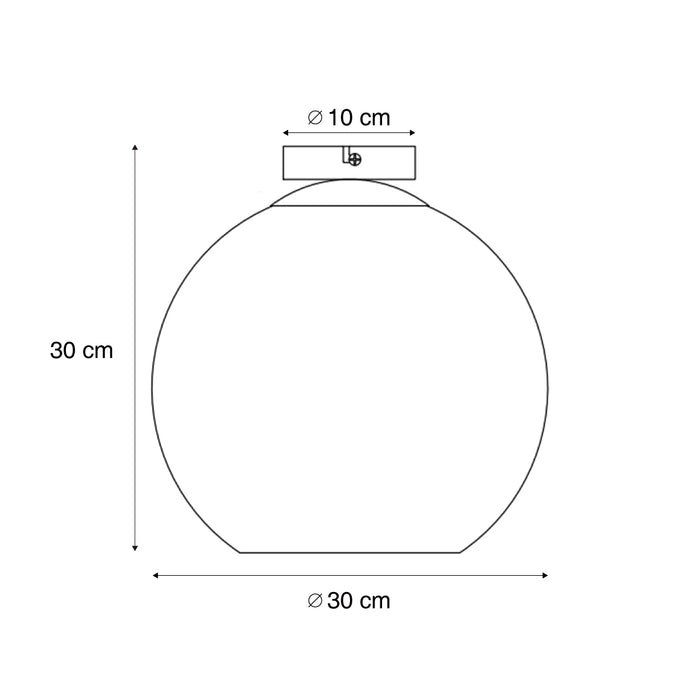 QAZQA Art Deco plafondlamp goud met regenboog glas - Sandra