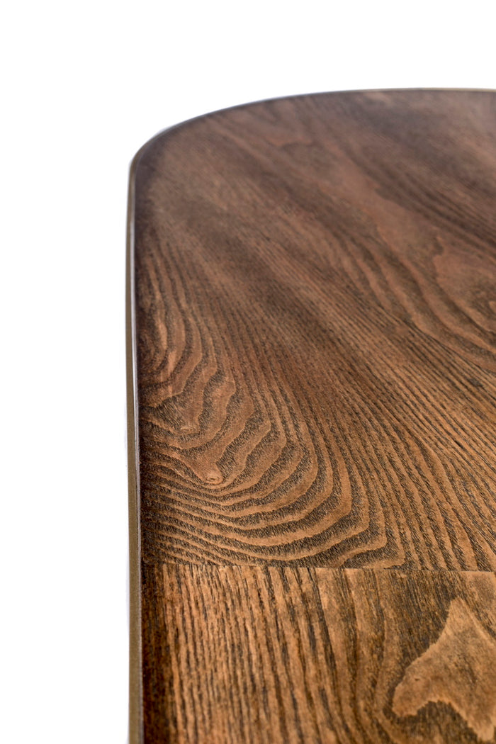 Housecraft Living Denise Eettafel Hout Ovaal 200x90 cm Bruin| Goud