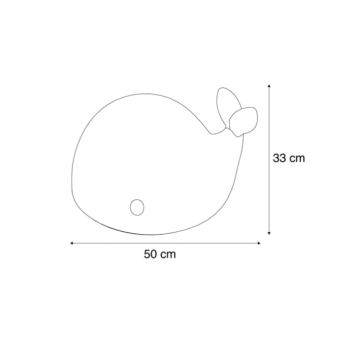 QAZQA Tafellamp wit 50cm incl. LED dimbaar IP54 oplaadbaar - Baby
