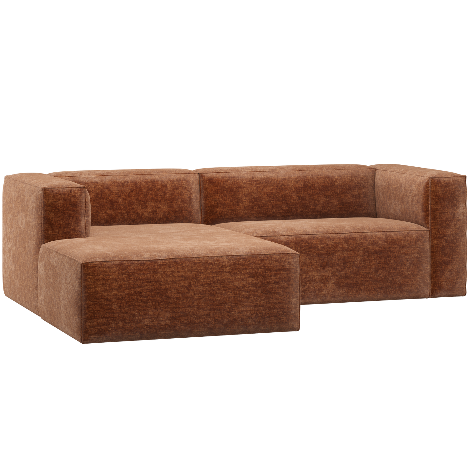 WOOOD Bean Chaise Longue Bank Links - Chenille Velvet - Taupe