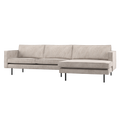 WOOOD Rodeo Chaise Longue Bank Rechts - Ribstof - Ecru - 85x300x155