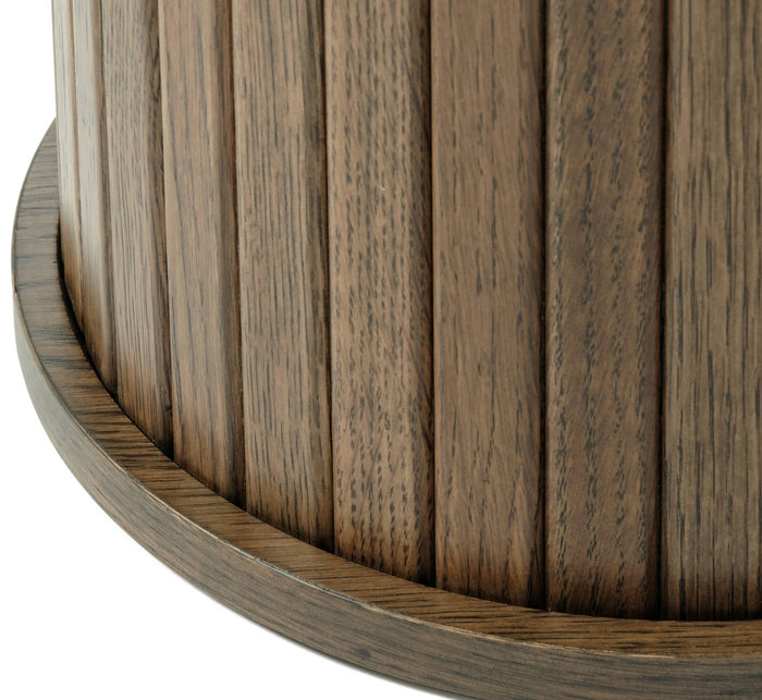 Hygge Interiors Nola Ronde Bijzettafel Gerookt Eiken