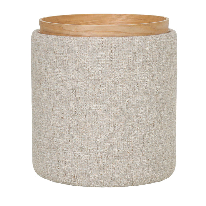 DÉJA Living - Bijzettafel Beige|Naturel - Incl. Opbergruimte - Zara
