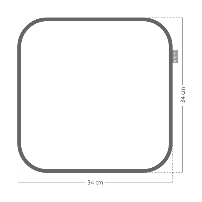 Nolon Jul Vierkant Stoelkussen Warm grijs