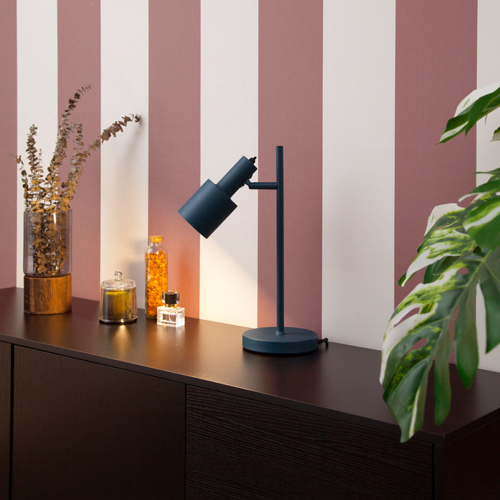 QAZQA Moderne tafellamp blauw - Stijn