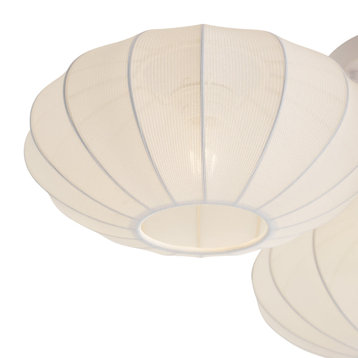 QAZQA Japandi plafondlamp wit 3-lichts - Multi Bida