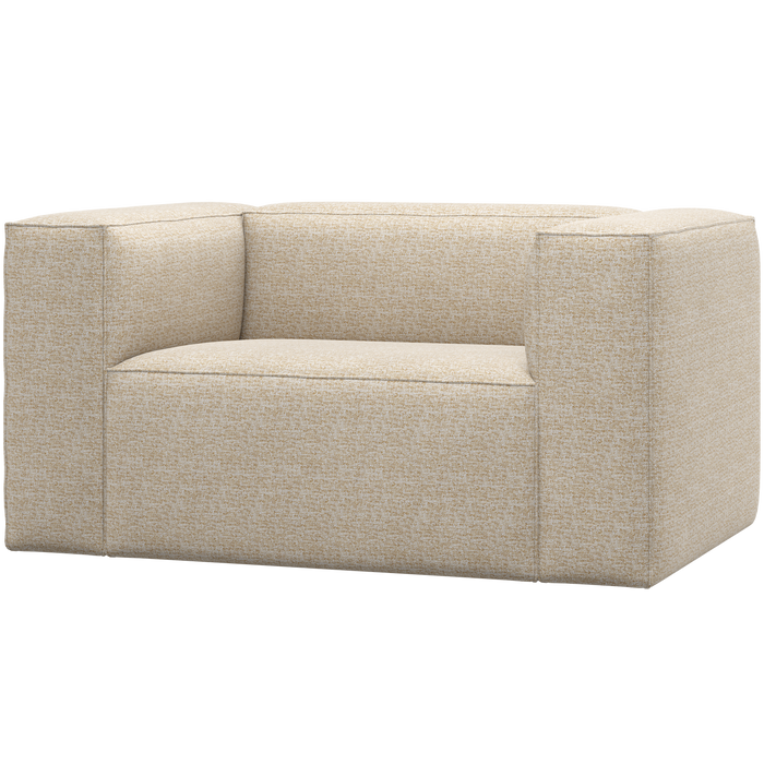 WOOOD Bean Fauteuil - Polyester - Beige Melange - 74x146x98