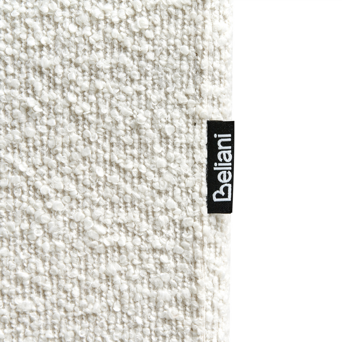 Beliani - VORGOD - Driezitsbank - Off-white - Bouclé