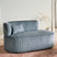 Beliani - VANVEY - Chaise longue - Blauw - Linkszijdig - Corduroy