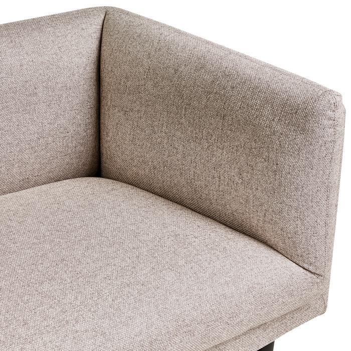 Beliani - VORGOD - Driezitsbank - Lichtbruin - Polyester