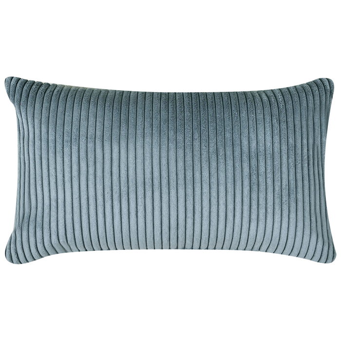 Beliani - VANVEY - Chaise longue - Blauw - Linkszijdig - Corduroy