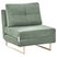 Beliani - JERSLEV - 1-zits slaapbank - Lichtgroen - Polyester