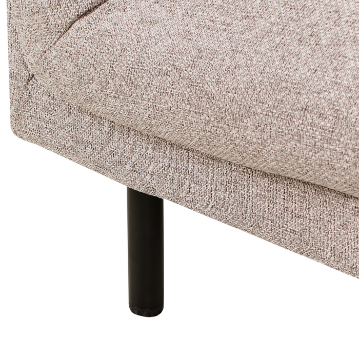 Beliani - VORGOD - Driezitsbank - Lichtbruin - Polyester