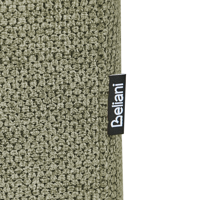 Beliani - SAVASSE - Chaise longue - Groen - Kunstlinnen