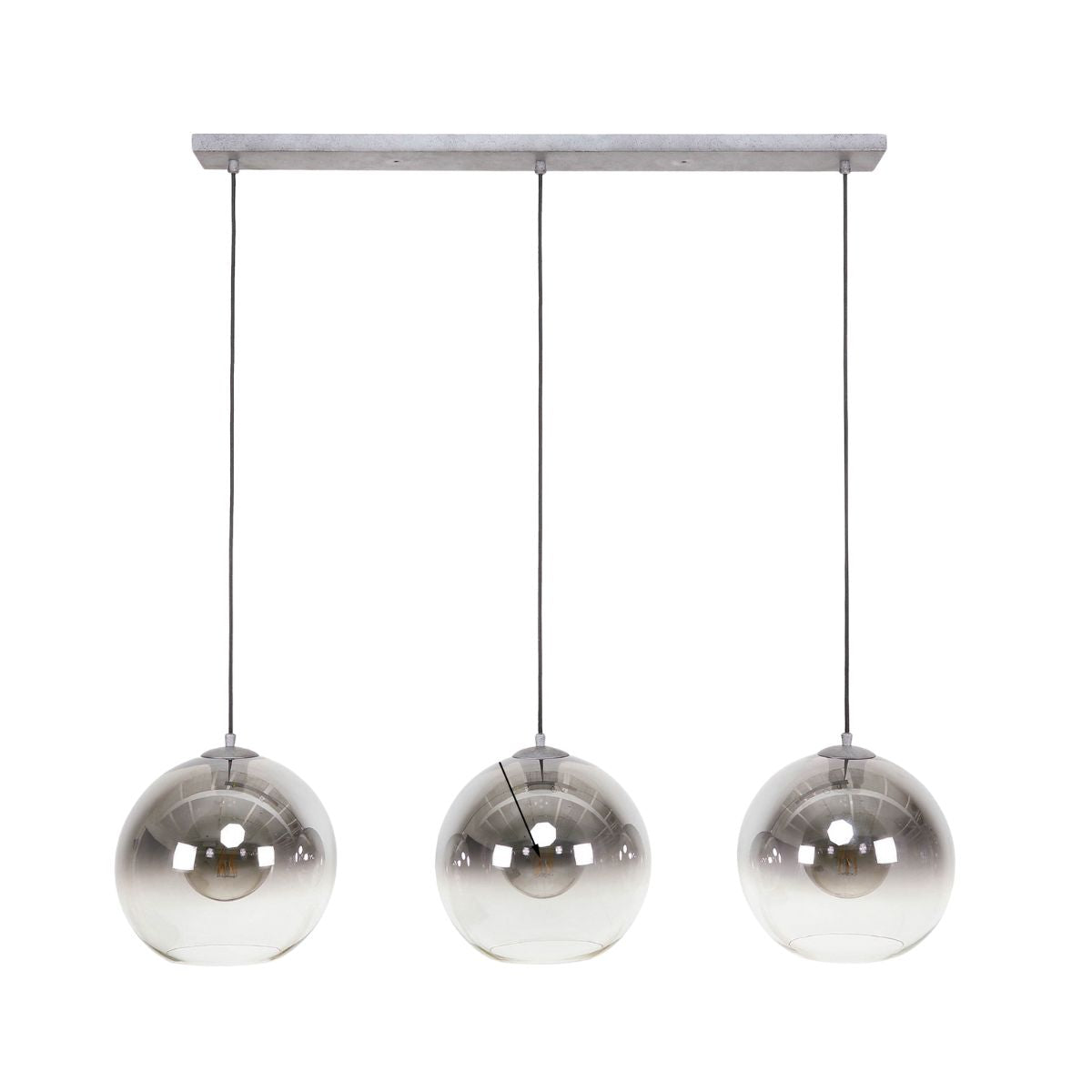 Giga Meubel - Hanglamp Glas - 3-Lichts - Bubble Shaded