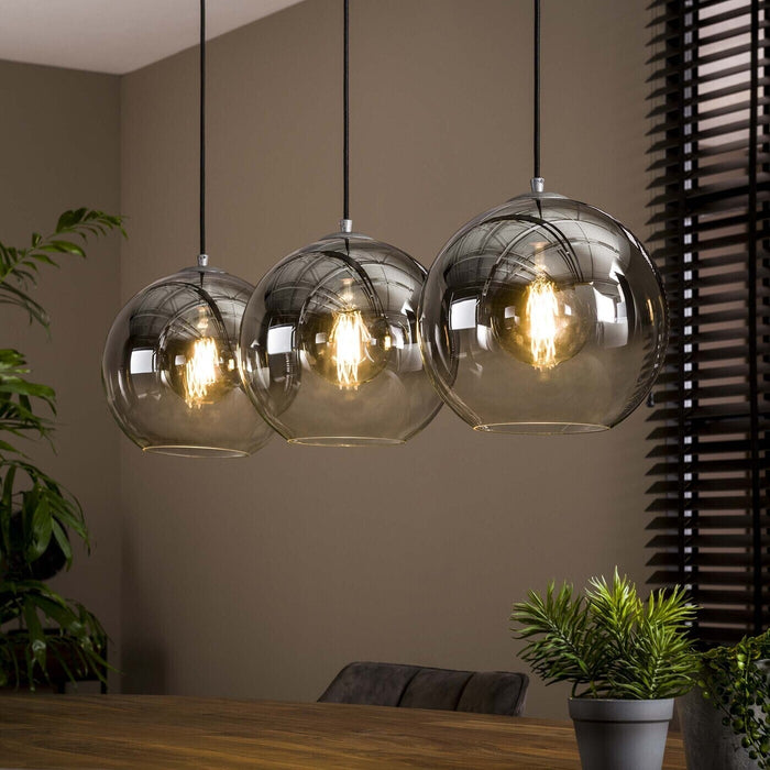 Giga Meubel - Hanglamp Glas - 3-Lichts - Bubble Shaded
