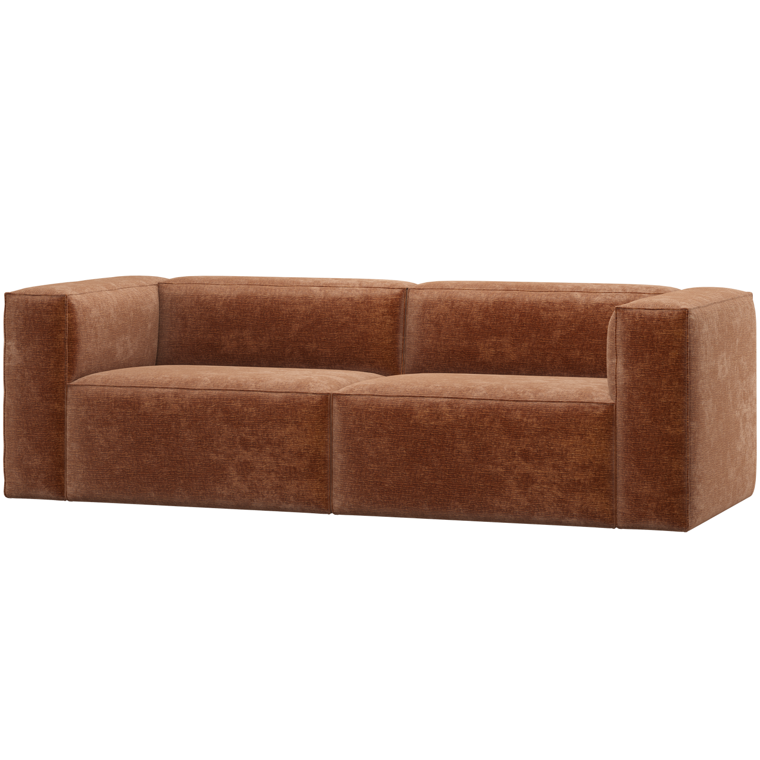 WOOOD Bean 3,5-Zits Bank - Chenille - Velvet Terra - 73x242x96