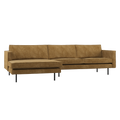 WOOOD Rodeo Chaise Longue Bank Links - Ribstof - Honinggeel