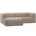 WOOOD Bean Chaise Longue Bank Links - Melange - Lichtbruin