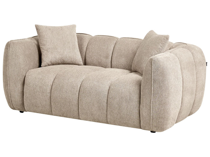 Beliani - NESS - Tweezitsbank - Taupe - Polyester