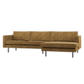 WOOOD Rodeo Chaise Longue Bank Rechts - Ribstof - Honinggeel